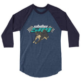 Black and Tan Shiba 500 3/4 sleeve raglan shirt - Stubborn Shiba Co