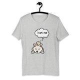 Escape Plan - Cream Shiba - Short-Sleeve Unisex T-Shirt