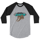 Sesame Shiba 500 3/4 sleeve raglan shirt - Stubborn Shiba Co