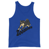 Zoomies!! Black and Tan Shiba - Unisex  Tank Top - Stubborn Shiba Co