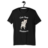 Cute Butt Stubborn - Cream Shiba - Short-Sleeve Unisex T-Shirt