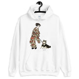 Ukiyoe Shiba Inu x Ukiyoe-Haaan - Black & Tan - Unisex Hoodie