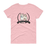 Stubborn Shiba Co - Cream Shiba - Women's short sleeve t-shirt