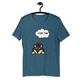 Escape Plan - Black & Tan Shiba - Short-Sleeve Unisex T-Shirt