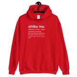 Shiba Inu Definition - Hooded Sweatshirt