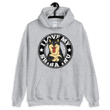 I LOVE MY BLACK & TAN SHIBA INU - Hooded Sweatshirt