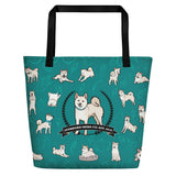 Stubborn Shiba - Beach / Shopping Tote - Stubborn Shiba Co