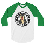 I LOVE MY SHIBA INU 3/4 sleeve raglan shirt - Stubborn Shiba Co