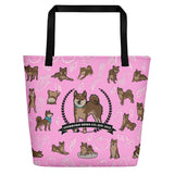 Stubborn Shiba - Beach / Shopping Tote - Stubborn Shiba Co