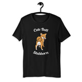 Cute Butt Stubborn - Red Shiba - Short-Sleeve Unisex T-Shirt