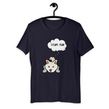 Escape Plan - Cream Shiba - Short-Sleeve Unisex T-Shirt