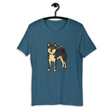 Black & Tan Shiba - Short-Sleeve Unisex T-Shirt
