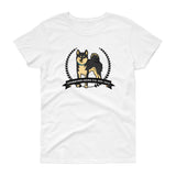 Stubborn Shiba Co - Black & Tan Shiba - Women's short sleeve t-shirt
