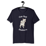 Cute Butt Stubborn - Cream Shiba - Short-Sleeve Unisex T-Shirt