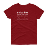 Shiba Inu Definition - Women's short sleeve t-shirt