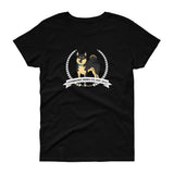 Stubborn Shiba Co - Black & Tan Shiba - Women's short sleeve t-shirt
