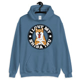 I LOVE MY RED SHIBA INU - Hooded Sweatshirt