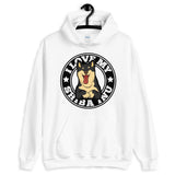 I LOVE MY BLACK & TAN SHIBA INU - Hooded Sweatshirt