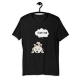 Escape Plan - Cream Shiba - Short-Sleeve Unisex T-Shirt
