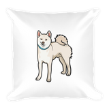 Square Pillow - Stubborn Shiba Co