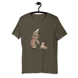 Ukiyoe Shiba Inu T-Shirt x Ukiyoe-Haaan (Unisex T-Shirt)