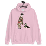 Ukiyoe Shiba Inu x Ukiyoe-Haaan - Black & Tan - Unisex Hoodie