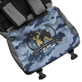 Stubborn Shiba Co - Black & Tan Shiba Back Pack (Blue Camo) - Stubborn Shiba Co