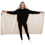 Stubborn Shiba Hooded Blanket - Black & Tan (Grey)