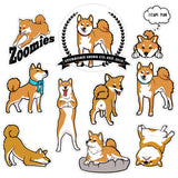 Red Shiba Kiss Cut Stickers 10 Pack!