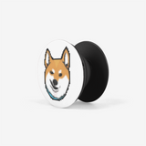 8 Bit Stubborn Red Shiba Collapsible Grip & Stand for Phones and Tablets - Stubborn Shiba Co
