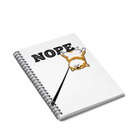Nope Red Shiba - Spiral Notebook - Ruled Line - Stubborn Shiba Co