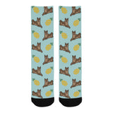 Shiba Inu Socks - Pineapple - Stubborn Shiba Co