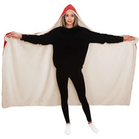 Stubborn Shiba Hooded Blanket - Black & Tan (Red)