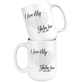 I Love my Shiba Inu & Coffee - Personalized Coffee Mug - Stubborn Shiba Co