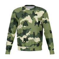 Shiba Green Camo - Crewneck Sweatshirt