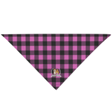 Subborn Shiba Co - Pink Plaid Bandana