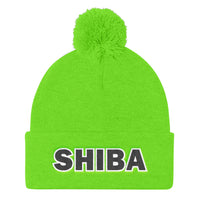 Shiba Pom Pom Knit Cap - Stubborn Shiba Co