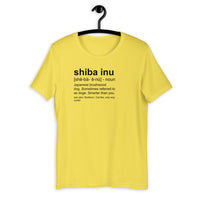 Shiba Inu Definition - Short-Sleeve Unisex T-Shirt