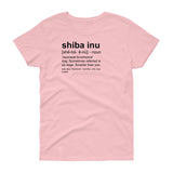 Shiba Inu Definition - Women's short sleeve t-shirt
