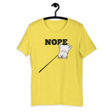 Nope - Cream Shiba- Short-Sleeve Unisex T-Shirt
