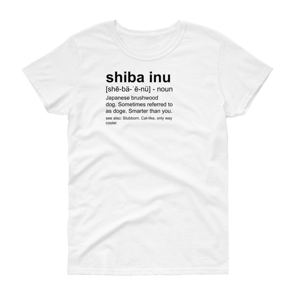 Shiba Inu Definition - Women's short sleeve t-shirt