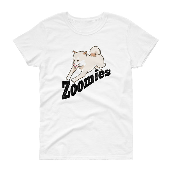 Zoomies - Cream Shiba - Women's short sleeve t-shirt