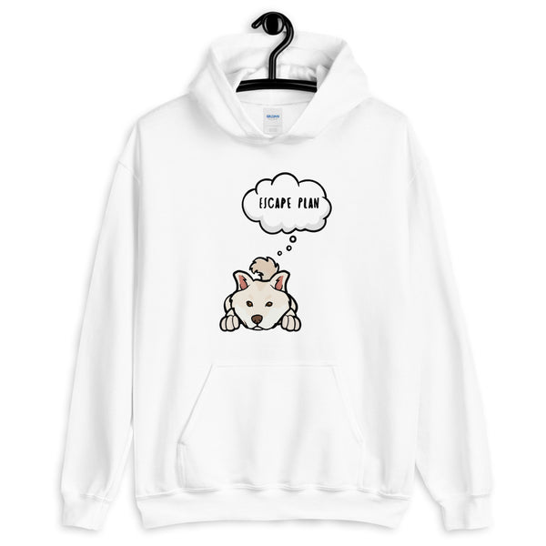 Shiba Inu Shirt - Escape Plan Hooded Sweatshirt