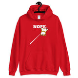 Red Shiba Nope - Hooded Sweatshirt