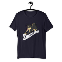 Zoomies - Black & Tan Shiba - Short-Sleeve Unisex T-Shirt