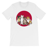 Japanese Shibas! Short-Sleeve Unisex T-Shirt - Stubborn Shiba Co