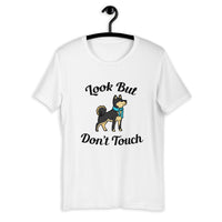 Look But Don't Touch - Blcak & Tan Shiba - Short-Sleeve Unisex T-Shirt