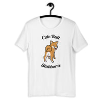 Cute Butt Stubborn - Red Shiba - Short-Sleeve Unisex T-Shirt
