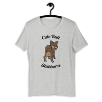 Cute Butt Stubborn - Sesame Shiba - Short-Sleeve Unisex T-Shirt